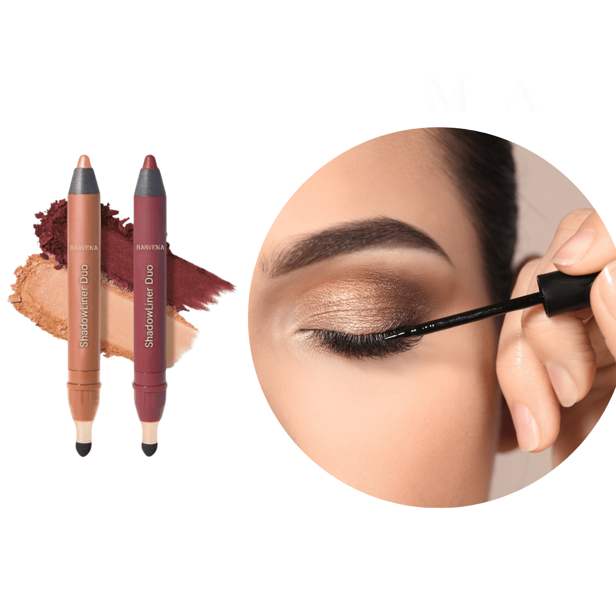 2 in 1 Pro Eye Creator  Waterproof Precision Liner + No Smudge Shadow Stick [buy 1 and get 1 free]