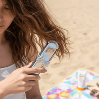 Mini Foldable Hair Comb & Mirror Your Portable Styling Tool Anytime, Anywhere