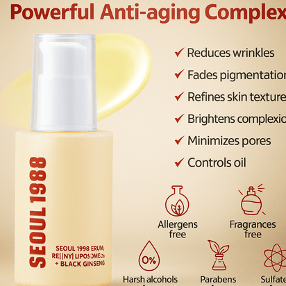 💥Buy one, get one free💥 Authentic Retinol Serum Black Ginseng + Niacinamide + Vitamin C Anti-Aging Ampoule for Firm