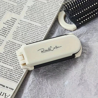 Mini Foldable Hair Comb & Mirror Your Portable Styling Tool Anytime, Anywhere