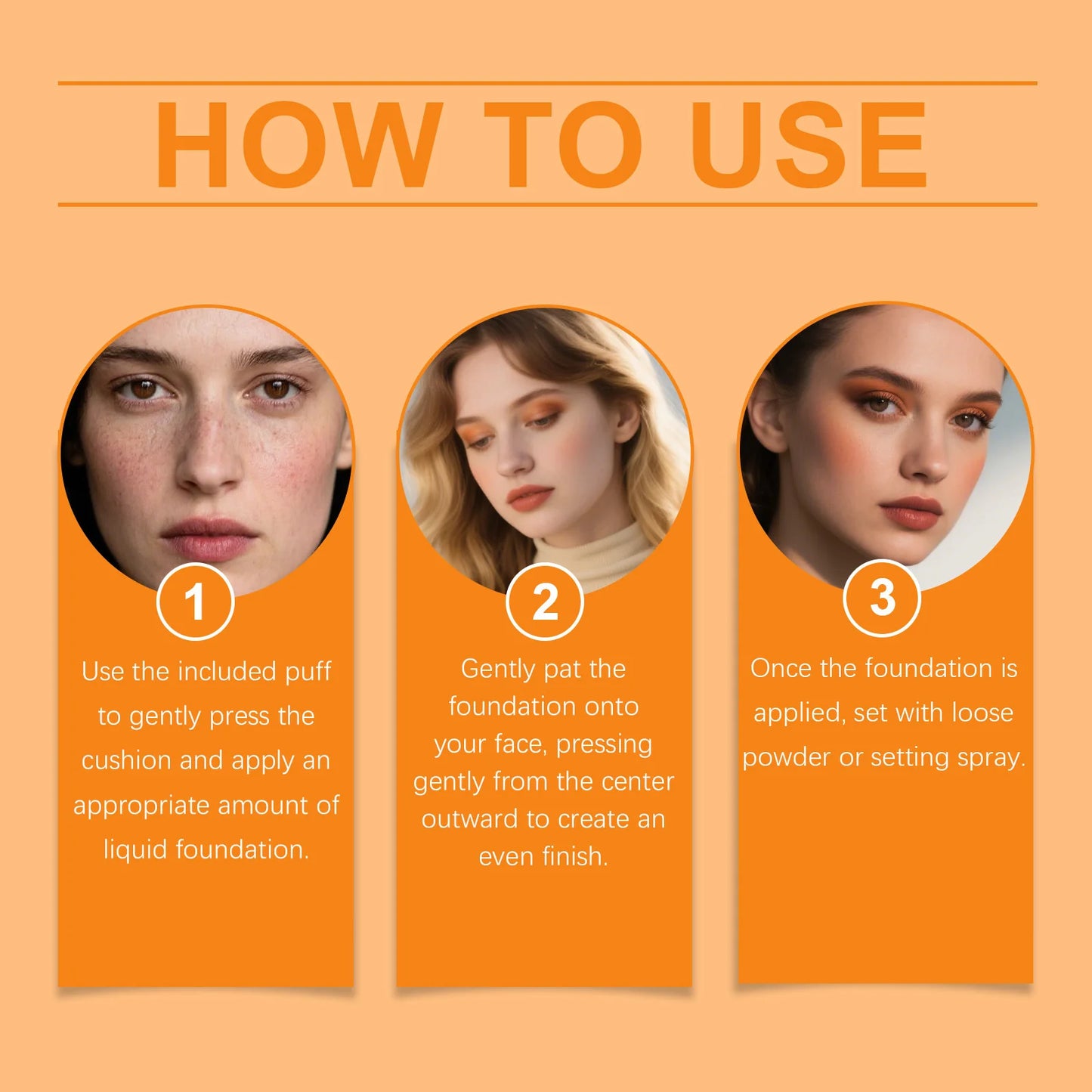 UltraGlow Air Cushion Foundation Moisturizing, Lightweight & Skin Perfecting Finish