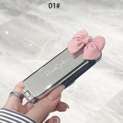 Mini Foldable Hair Comb & Mirror Your Portable Styling Tool Anytime, Anywhere