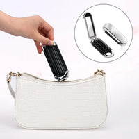Mini Foldable Hair Comb & Mirror Your Portable Styling Tool Anytime, Anywhere