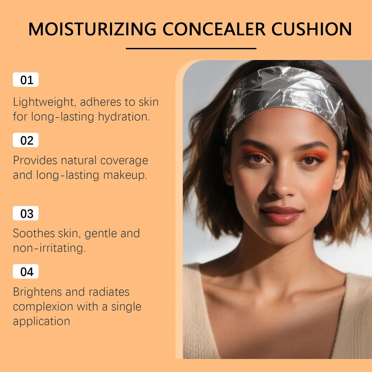 UltraGlow Air Cushion Foundation Moisturizing, Lightweight & Skin Perfecting Finish