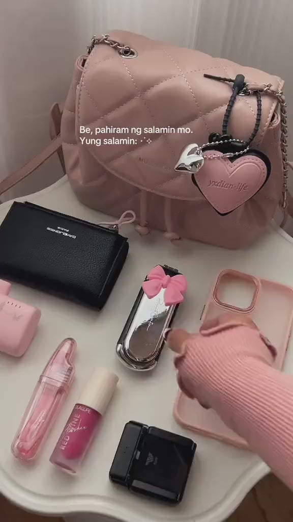 Mini Foldable Hair Comb & Mirror Your Portable Styling Tool Anytime, Anywhere video